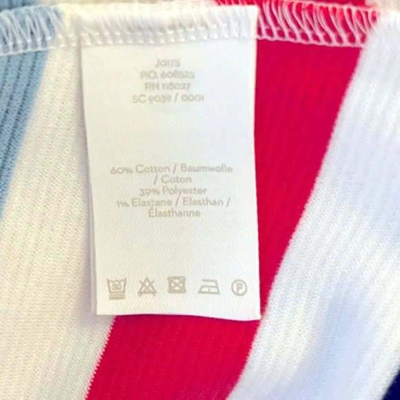 Boden Sarah Ponte Knit Ottoman Top with Multicolor Stripes. Size US 10 - Picture 11 of 12